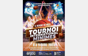 2023 8 &amp; 9 avril - Saumur - Tournoi International  de basket U15 