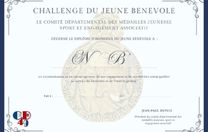 6 décembre 2025 -  S.D.I.S. Beaucouzé - Cérémonie du Challenge "jeunes bénévoles" -